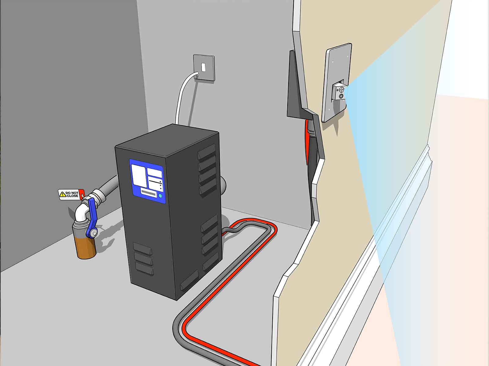 Automist Smartscan easy to install sprinkler